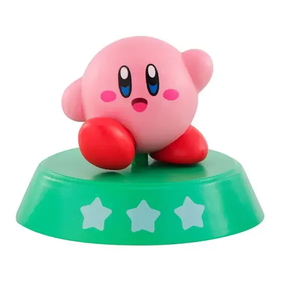 BANDAI Kirby Action Figures Model Explore and Discover Series Cute Desktop Decoration Capsule Toys in Shelf Genuine Ornament