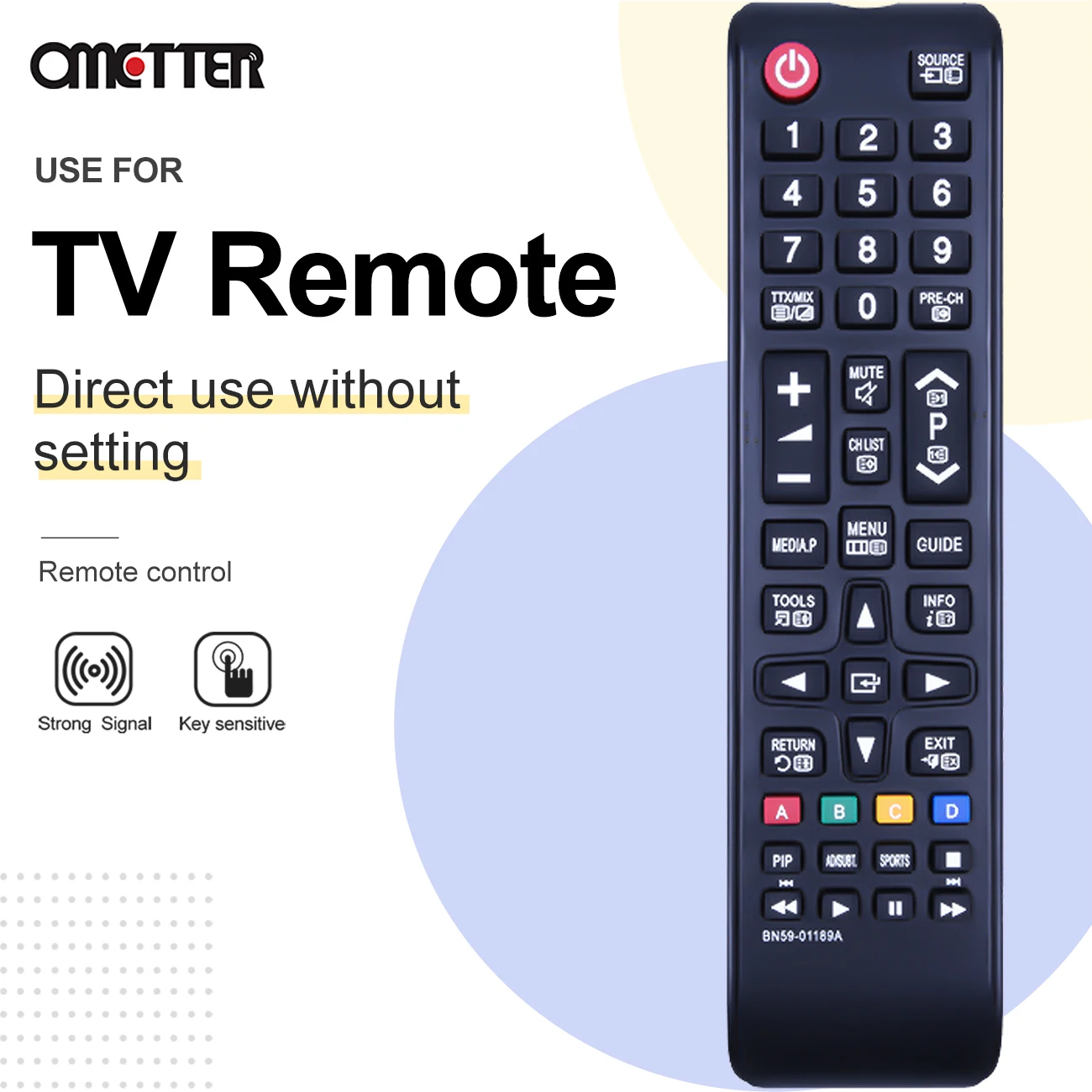 Novo BN59-01189A para samsung tv controle remoto bn5901189a t22e390 l22d390ew l24d390ew fernbedienung