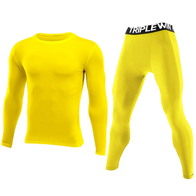 Men Women Thermal Underwear Suit Spring Autumn Quick Dry Thermo Sporting Underwear Sets Female Fitness Gymming Long Johns 025