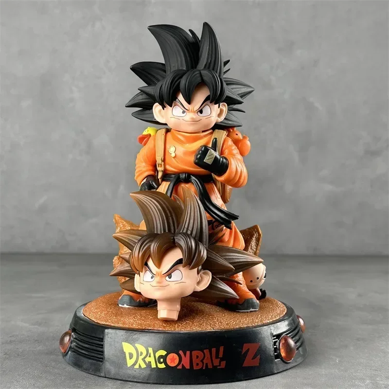 

Dragon Ball Anime Figure Travel Son Goku Double Head Gk Statue Doll Decoration Pvc Action Figurine Ornamnent Model Toys Gift