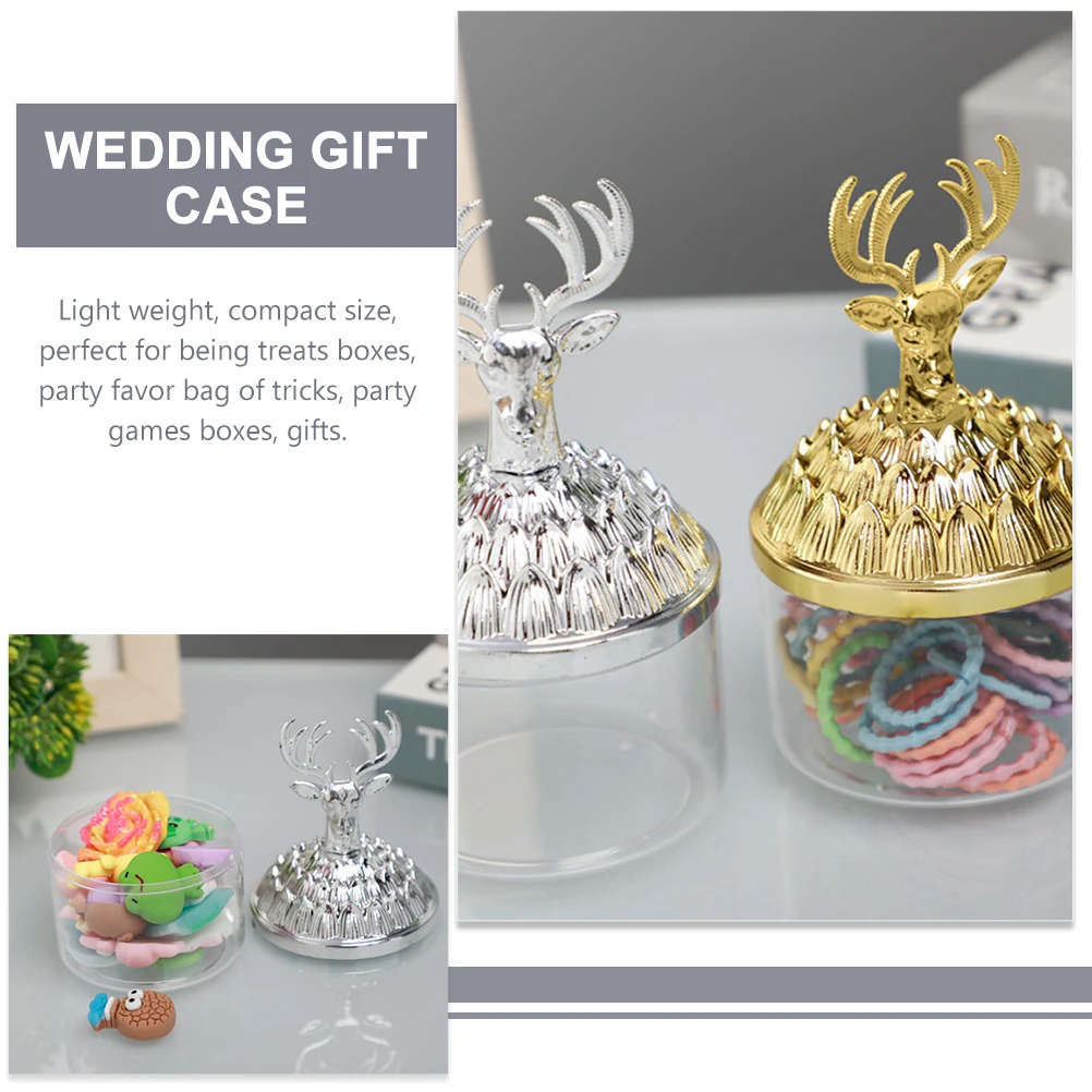 

12 Pcs Decorative Boxes C Gifts Baby Moon Creative Electroplated 6218 Color Wedding Party Favor Containers