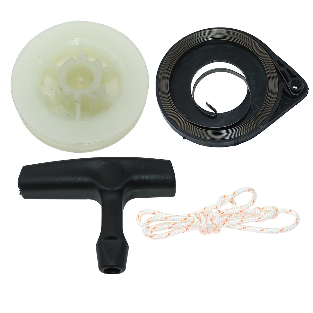 Recoil Starter Pulley Rope Spring Kit For Oleo-Mac 937 941C 941CX GS35 GS35C GS350 GS35C GS350C GS37 GS370 GS41 GS410 GS410C