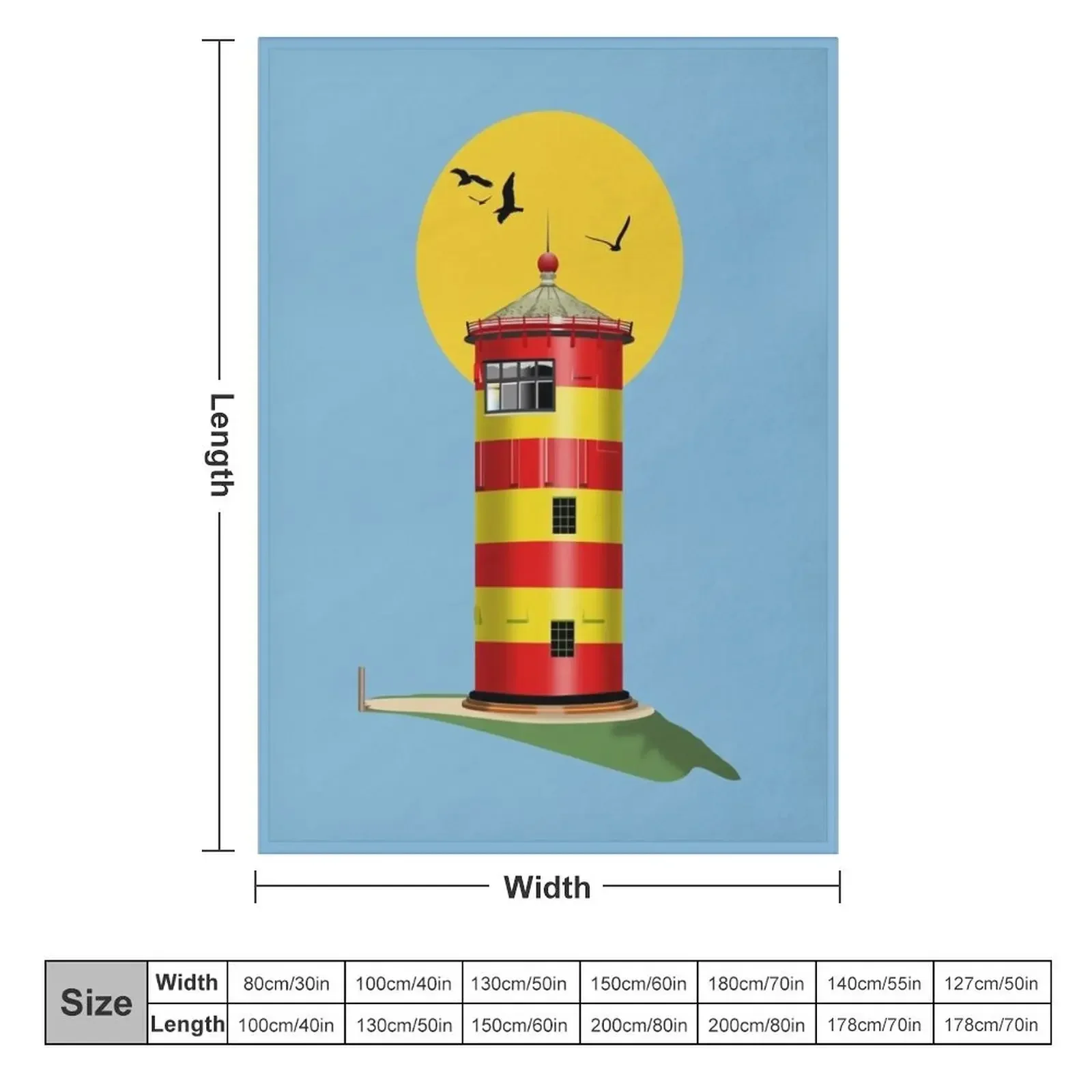 Pilsum Lighthouse Pilsumer Leuchtturm Germany Throw Blanket Decoratives cosplay anime Tourist Blankets For Baby Blankets