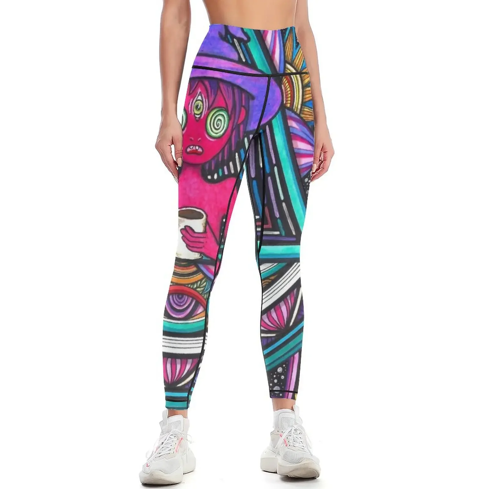 

Trippy Clancy Mandala Inspired Leggings Training pants Sportswear woman gym jogging pants sporty woman push up Womens Leggings