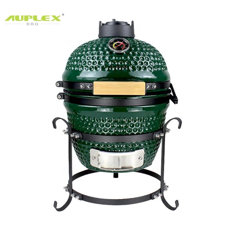 

Auplex Kamado 13" Portable China Ceramic Outdoor -shaped Komado Grill BBQ for Smoking Grilling