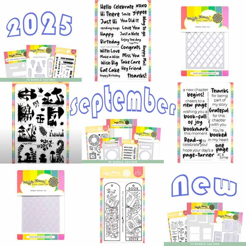 2025 сентября, почтовые расходы, коллаж, штамп для любителей книг, штамп, снежный медведь, бабочка, ежик, гнездовой трафарет для поздравительной открытки