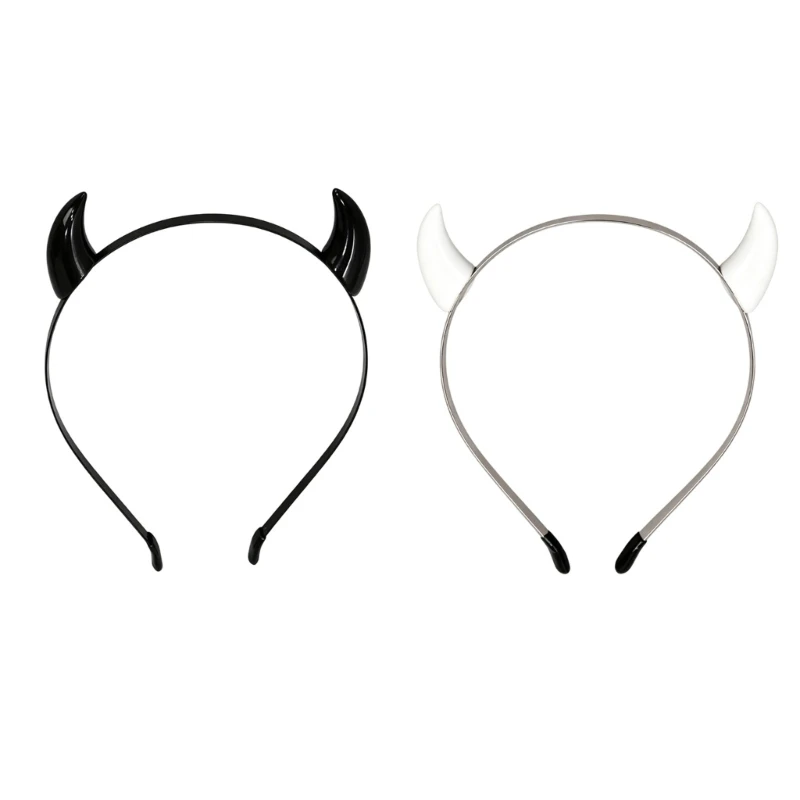 A52E Auffälliger Teufel Kopfbedeckung Cosplay Anime Halloween Party Haarband Kopfschmuck – Detail 10