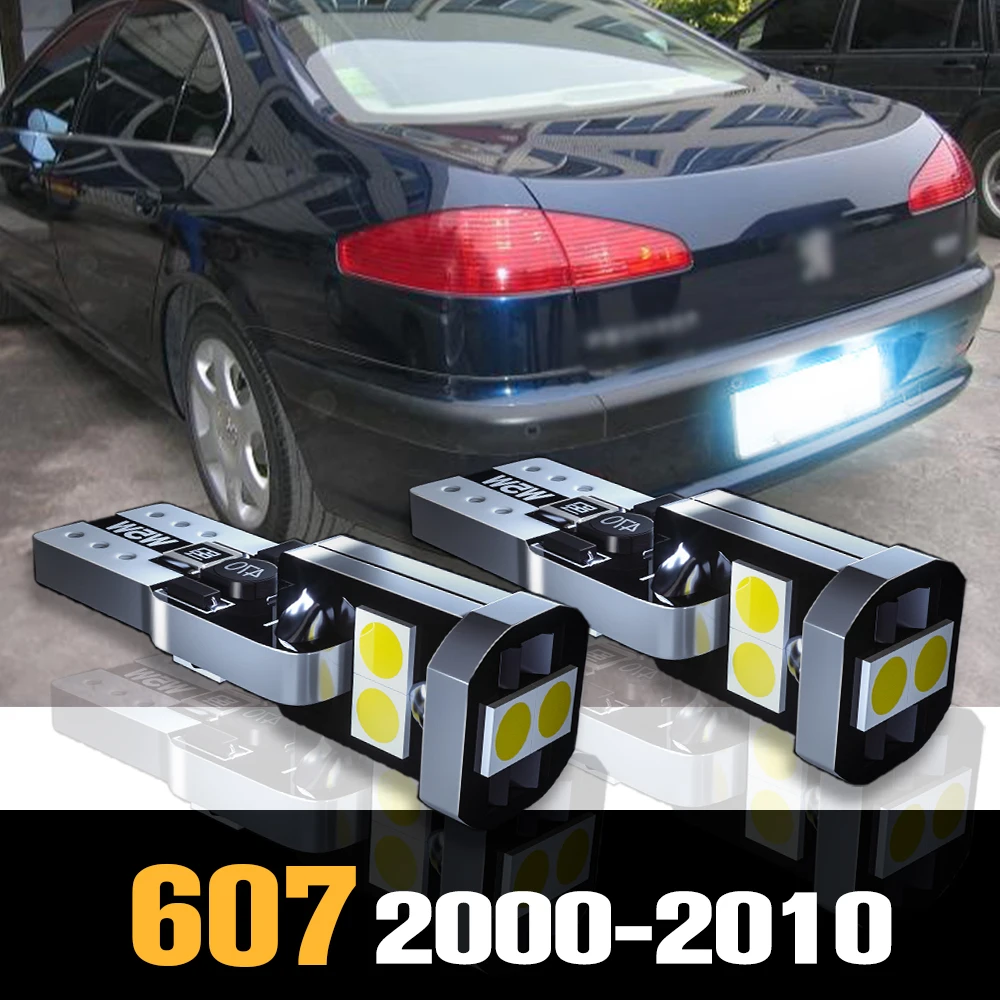 

2pcs Canbus LED License Plate Light Lamp Accessories For Peugeot 607 2000 2001 2002 2003 2004 2005 2006 2007 2008 2009 2010