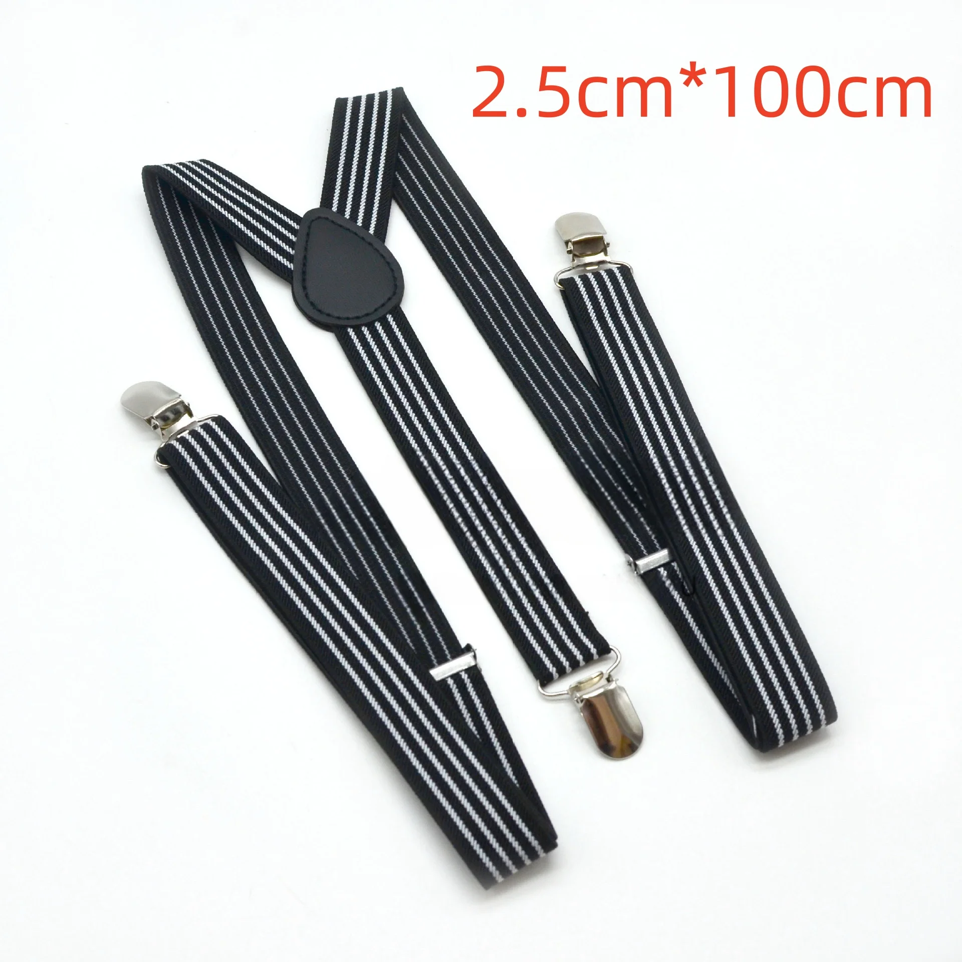 Adult 2.5cm European and American British retro striped fashion men's suspenders clip suspenders suspenders wedding party braces