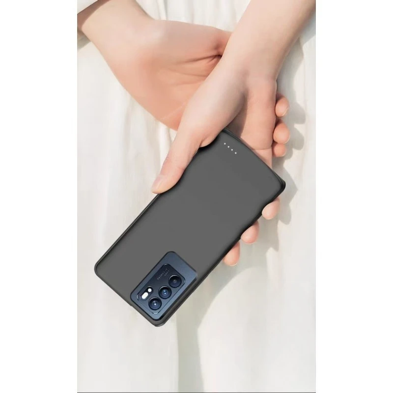 New 10000mAh Portable Powerbank Cover For OPPO Reno 6 Pro Plus Battery Cases Power Bank Cover For OPPO Reno 6 Pro+ Charging Case