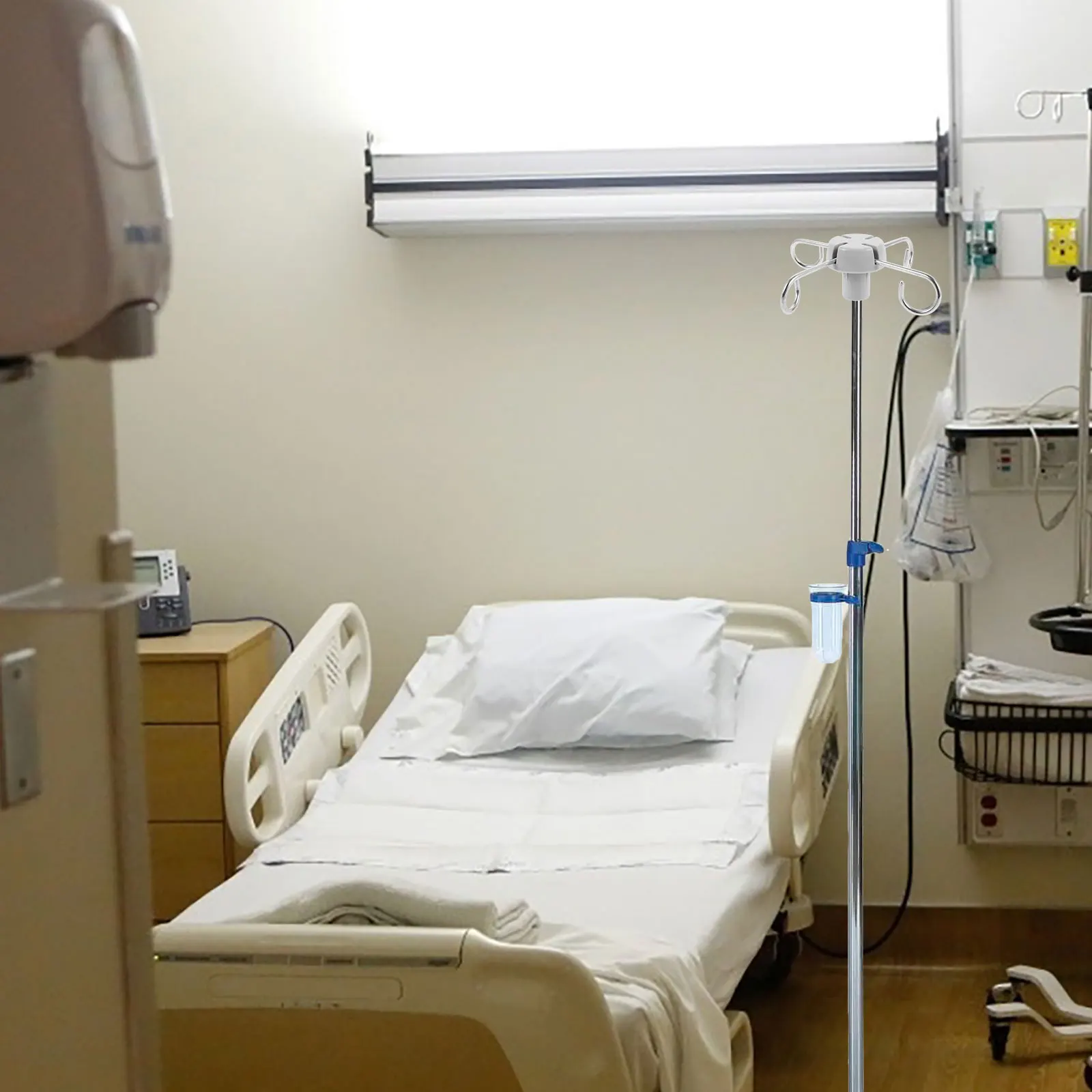 

Infusion Stand Hook Metal Vertical Infusion Rack Hanger for Hospital Clinic Iv Drip Stand Portable Pole Hook Accessory