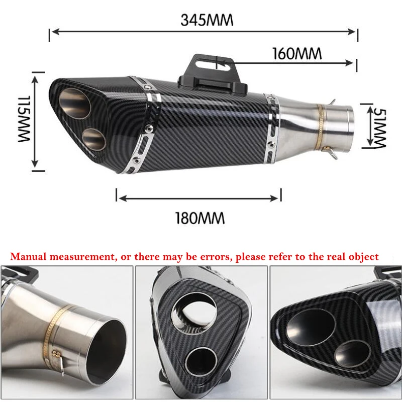 Universal Yoshimura R11 Motorcycle Exhaust Pipe Modified Escape Muffier DB Killer 51mm For CBR1000RR Z900 YZF R1 R3 ER6N Z650