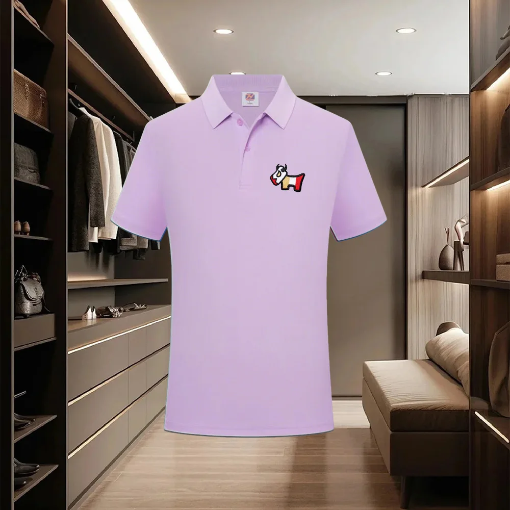 Summer Casual Sports Quick-drying Lapel Short-sleeved POLO Shirt 23 Solid Color Shirt Cycling Suit Fitness Suit For Men S-4XL