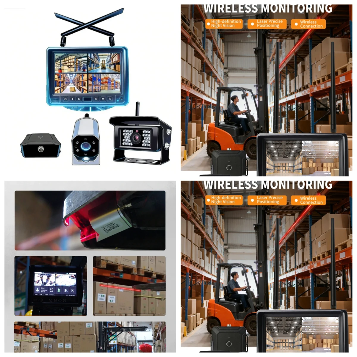 2026IP67 Forklift Wireless Monitoring System Supports Positioning Video Recording for Warehouse Electric Forklift Made Chi