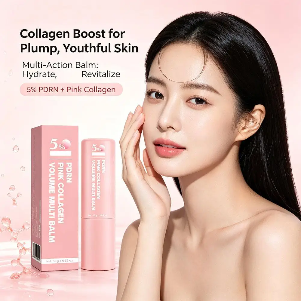 PDRN Pink Collagen Volume Multi Essence Balm Hyaluronic Acid Deeply Long-lasting Moisturize Nourish Daily Skincare Essence Stick