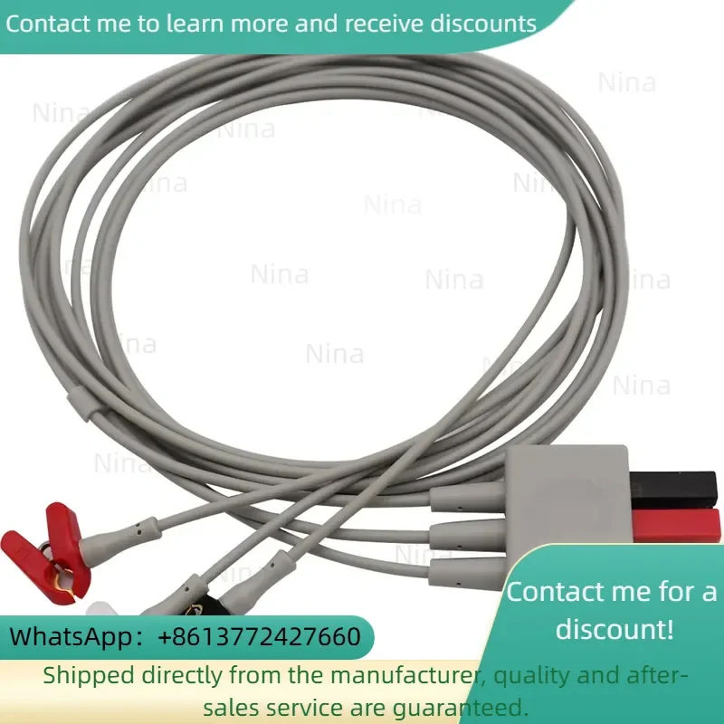 Mindary Split 3 Clamps Neonatal Cables Leadwires EL6305A Cable