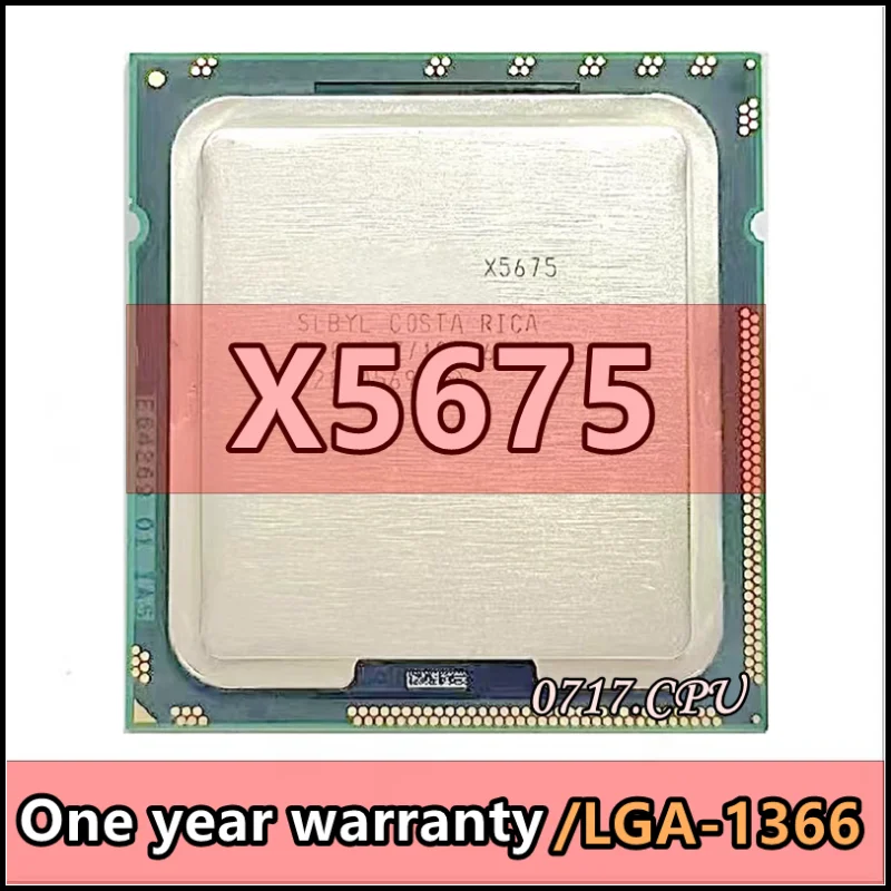 X5675 SLBYL 3.0 GHz sześciordzeniowy dwunastogwinowy procesor CPU 12M 95W LGA 1366