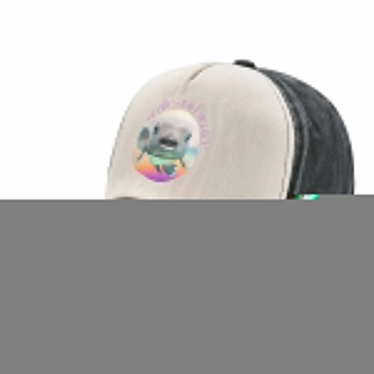 Smile and Wave Sunset Gradient Baseball Cap Luxury Man Hat Christmas Hat Caps For Men Women's