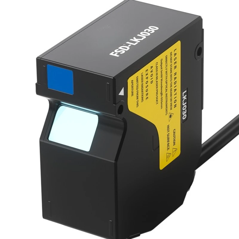 

Laser displacement ranging sensor measures high and low thickness