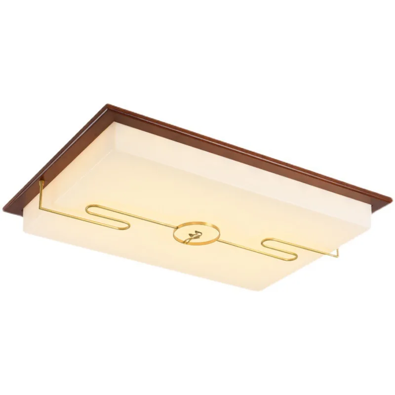 

New Chinese red sandalwood solid wood ceiling lamp