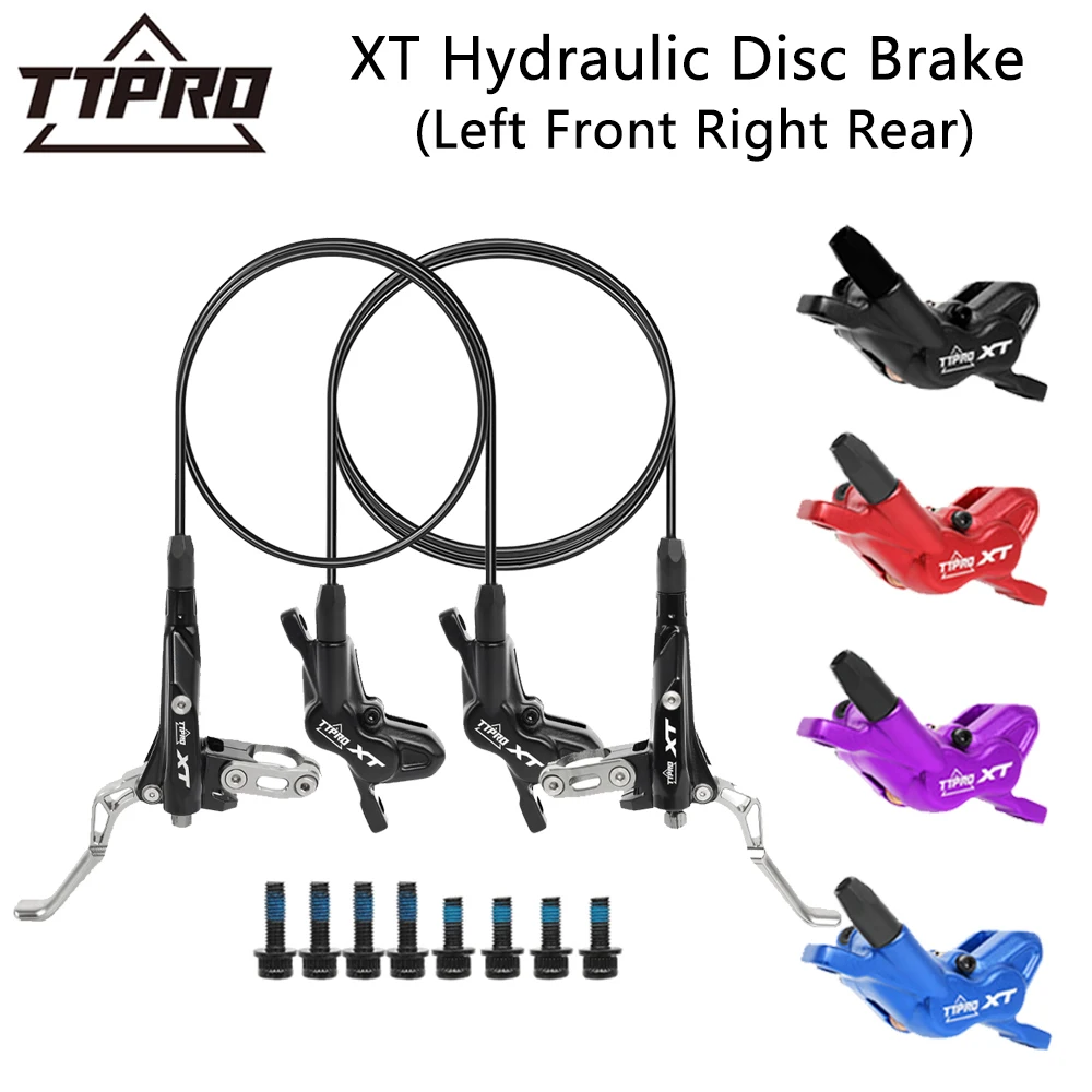 TTPRO XT Hydraulic Disc Brake for Mountain Bike Brake Level Handle Left Front Right Rear 1450MM/800MM Brakes Bicycle Parts