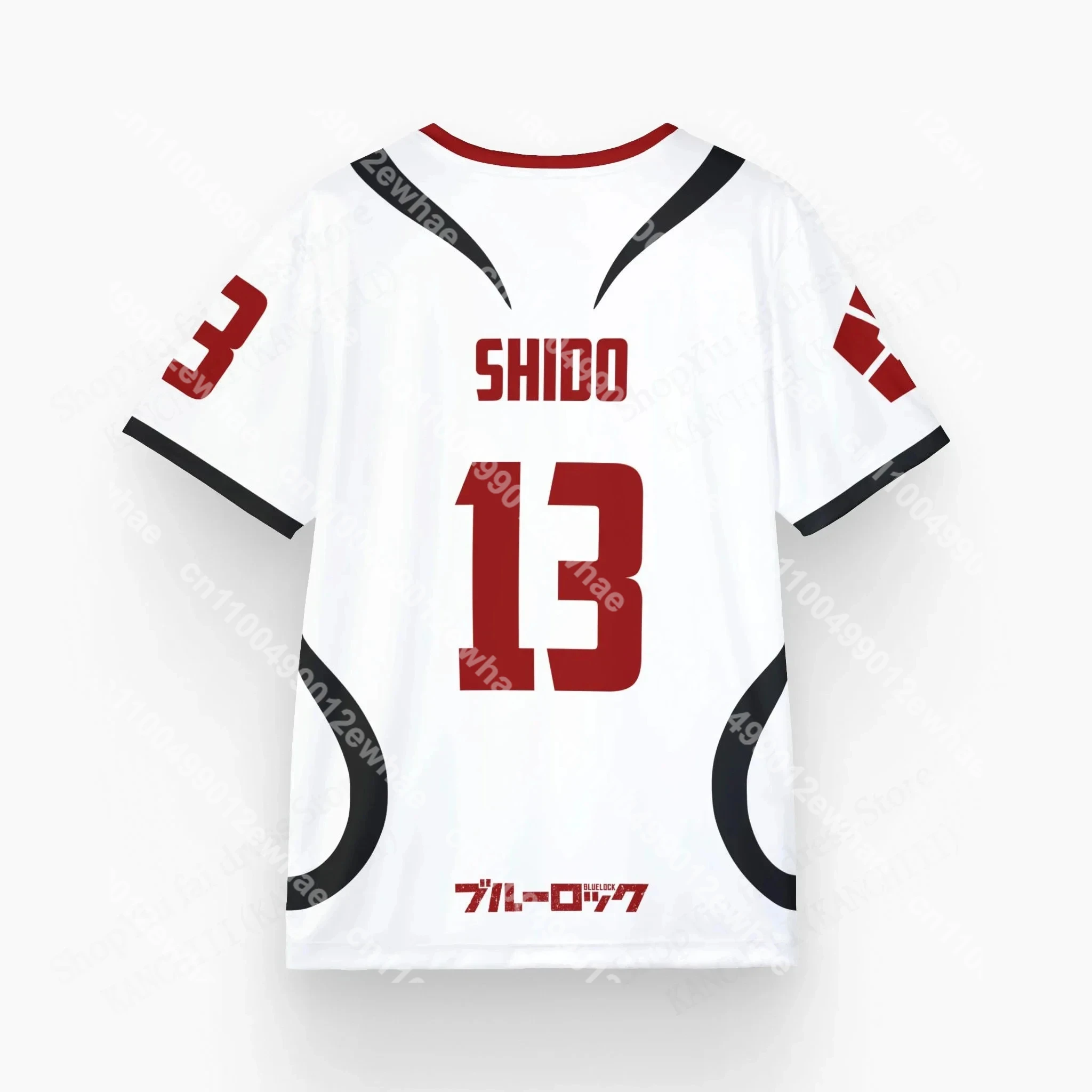 

2025 Fashion Anime Blue Lock 3d Printed Oversize Men's T-Shirt Sports Quick Drying Breathable Football Match Jersey Uniform