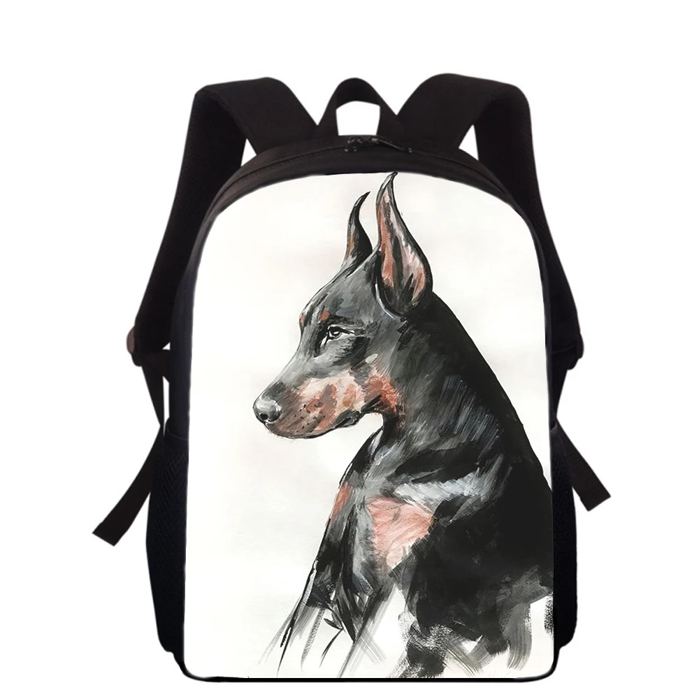 

Doberman cool dog 16" 3D Print Kids Backpack Primary School Bags for Boys Girls Back Pack Students School Book Bags