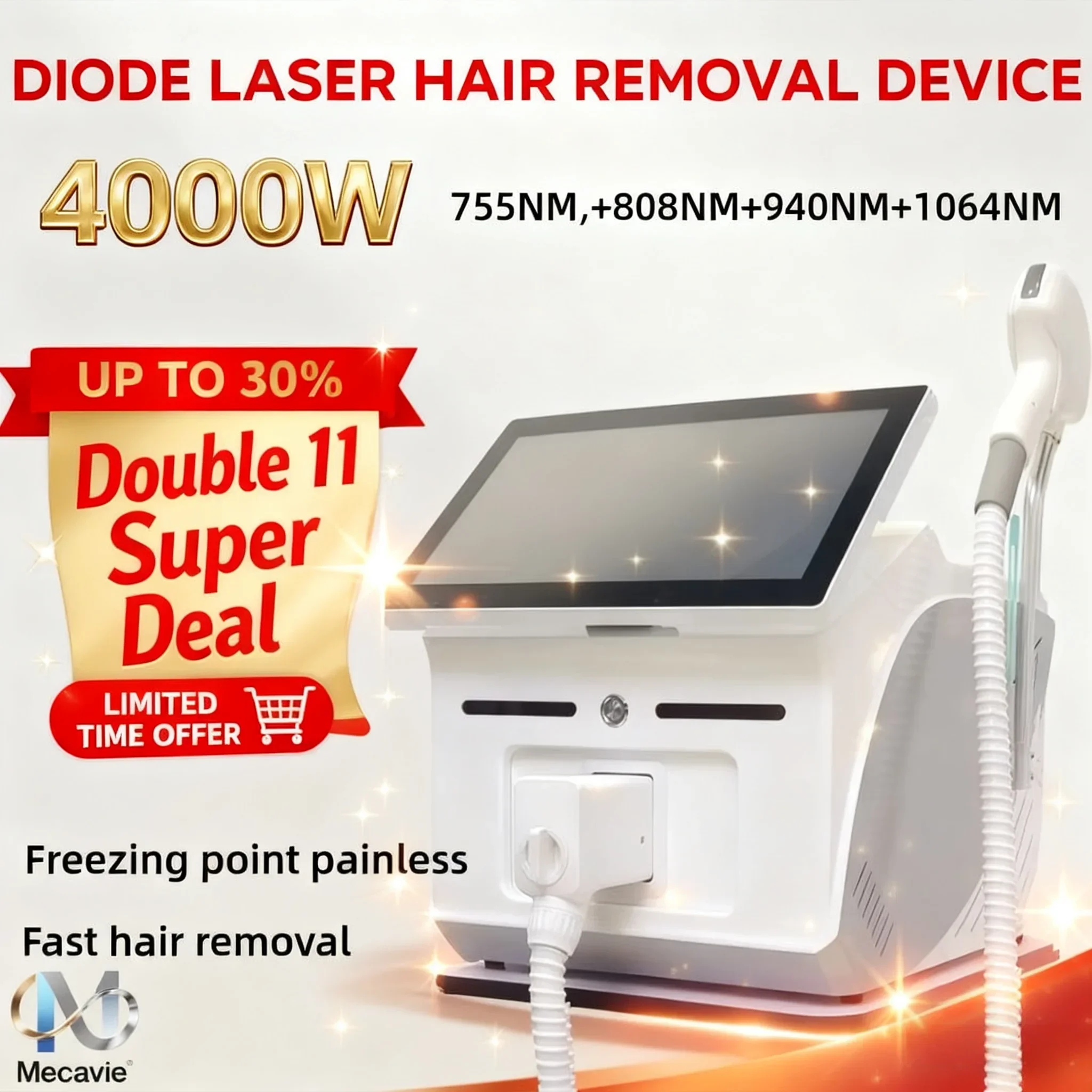 إزالة الشعر بالليزر للرجال والنساء عالمي 45 ° F Ice Cold Touch آمن وغير مؤلمًا يدوم طويلاً لإزالة الشعر المنزلي 2025 الأحدث