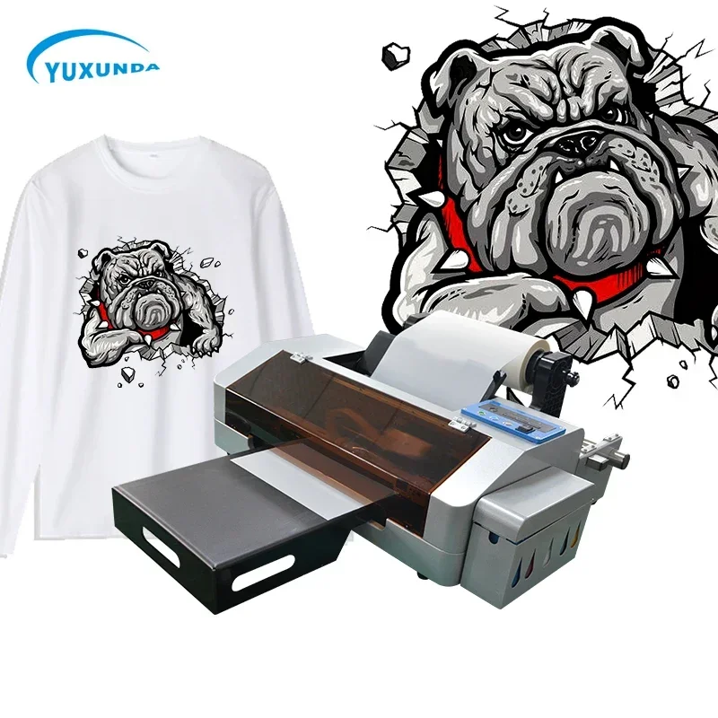 Digital T Shirt Textile Printing Machine Heat PET Film DTF Printer With  Epson Printer