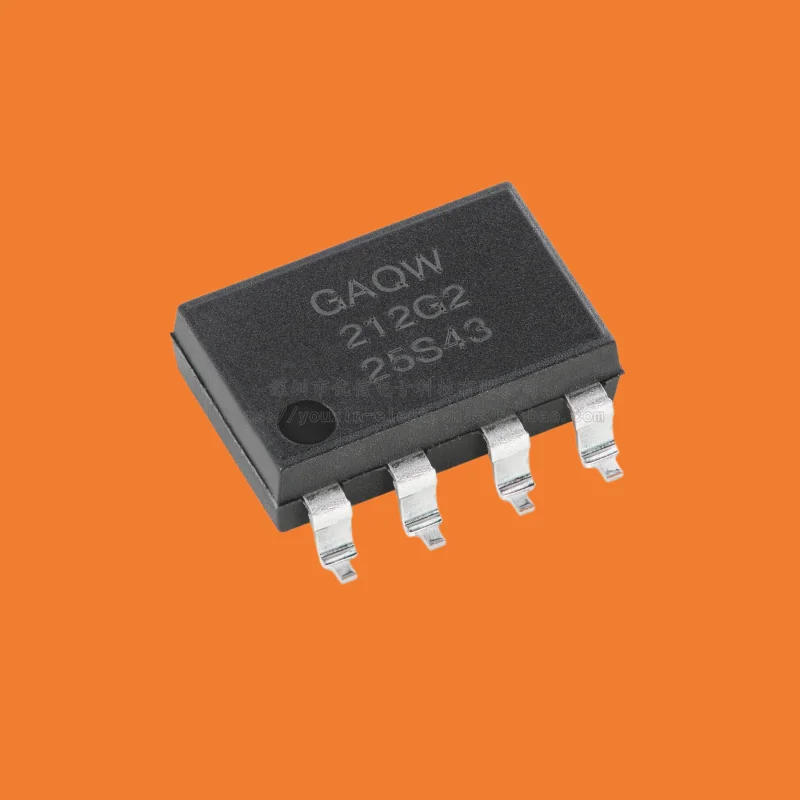 10pcs/original GAQW212G2EH SMD-8P solid-state relay optocoupler 2-channel normally open 60V/2A isolation voltage