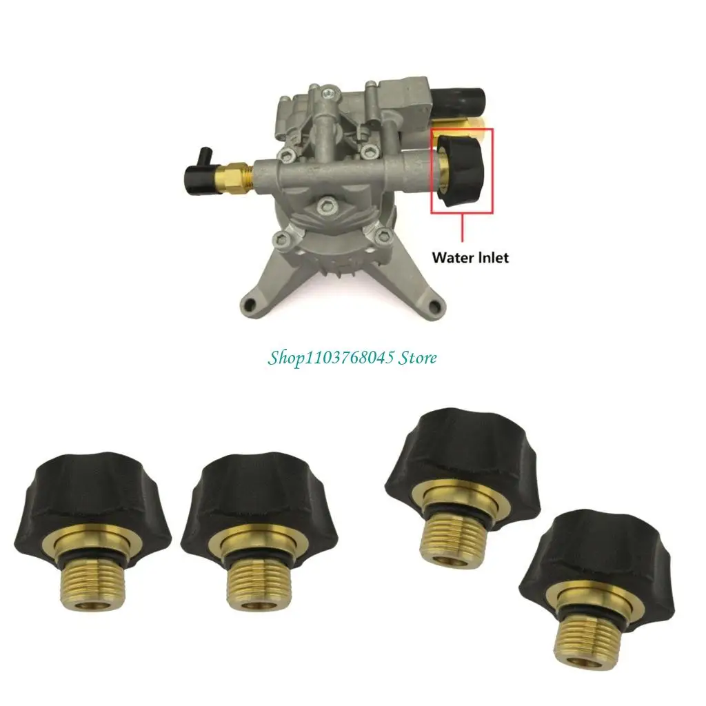 

R53F 2PCS Water Inlet Fitting For Pressure Washer Pumps 3/8 NPT Male To 3/4 Female Garden Hose Connection Corrosion Resistant
