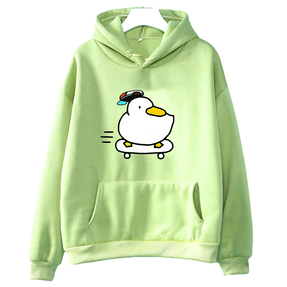 Sudadera con capucha de Anime Hololive Skater Shuba Duck para mujer, ropa de estética divertida, sudadera Kawaii con capucha, Sudaderas Harajuku