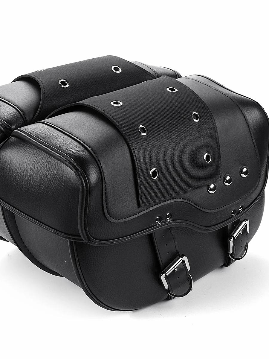 Paire de sacs à outils universels pour sacoche de moto, pochette de rangement en cuir pour voyage, sac à bagages pour Honda, Suzuki, Kawasaki, Yamaha