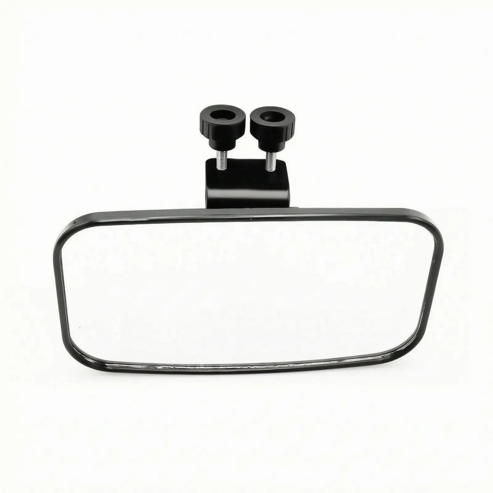 Universal Marine Rear View Mirror for Boat Yacht with Adjustable Knobs PP Black Frame Safety