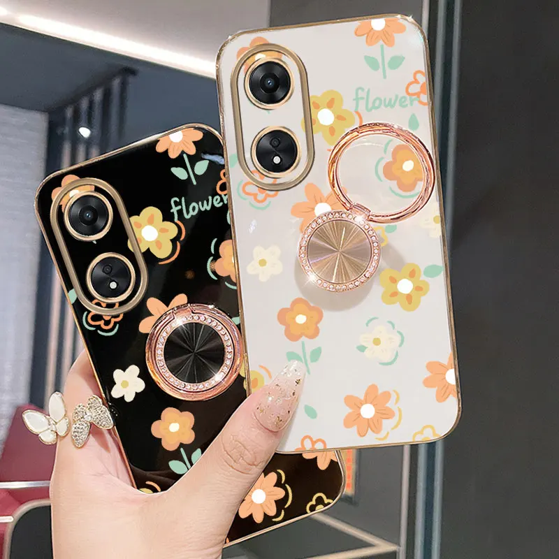 البرسيم حزام لطيفة زهرة حامل هاتف الحال بالنسبة ممن لهم A38 A36 A76 A58 A57 A74 A78 A5 A7 A79 A95 A60 A18 A53 A17 A16 4G 5G الظهر