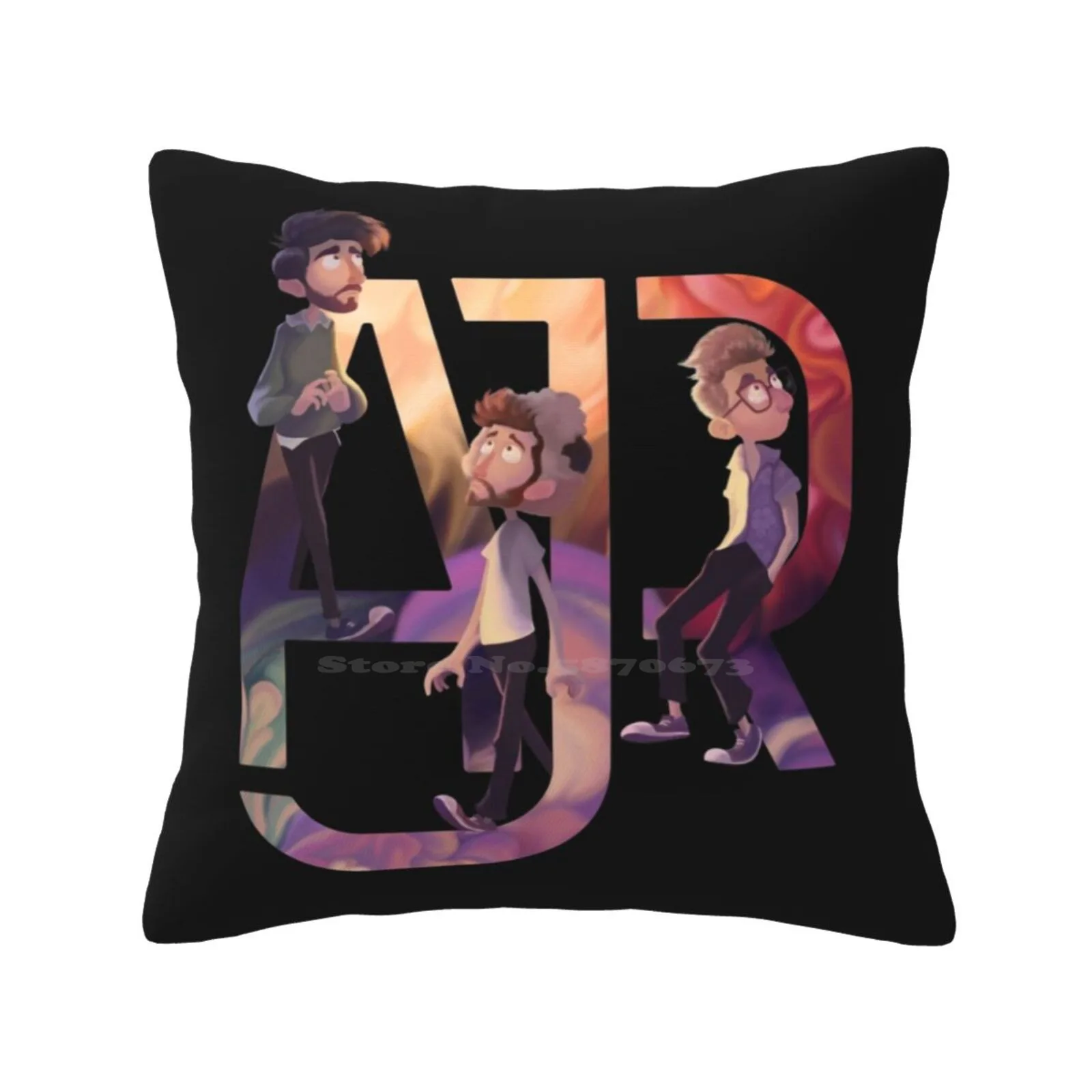 Ajr : The Click Galaxy Pillowslip Pillowcase Ajr Band Follow The Click Independent Music Artist Indie Pop Galaxy Digital Design