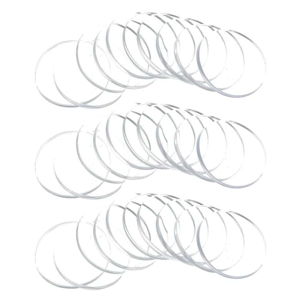 30 قطعة منصات المضادة للانزلاق لطاولة زجاجية واضح الوفير الفواصل غير لاصق حامي أثاث مستدير كونترتوب وسادة استقرار #6