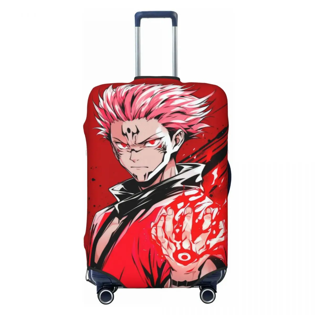 

Эластичный защитный чехол для чемодана с мультяшным принтом J-Jujutsus K-Kaisens, подходит для чемоданов 18-32 дюймов