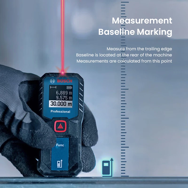 Oryginalny dalmierz laserowy Bosch GLM30-23 obszar miernik odległości 30M profesjonalna precyzyjna czerwona taśma miernicza laserowa punktowa z torbą