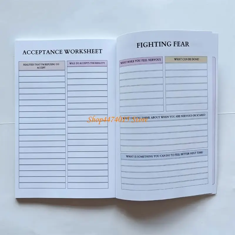 K1AAメンタルウェルネスガイド付きノートブックジャーナル感情的なウェルネスプランナー感情的健康ガイド付きワークブック