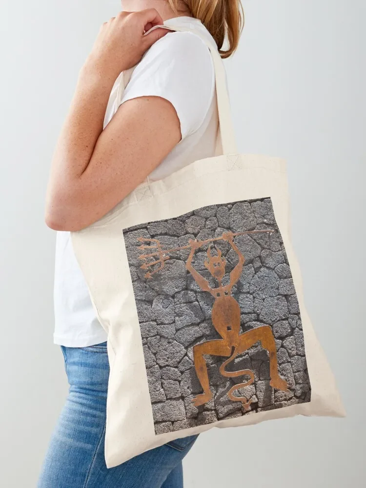 El Diablo sculpture Lanzarote Tote Bag tote canvas bags for women university