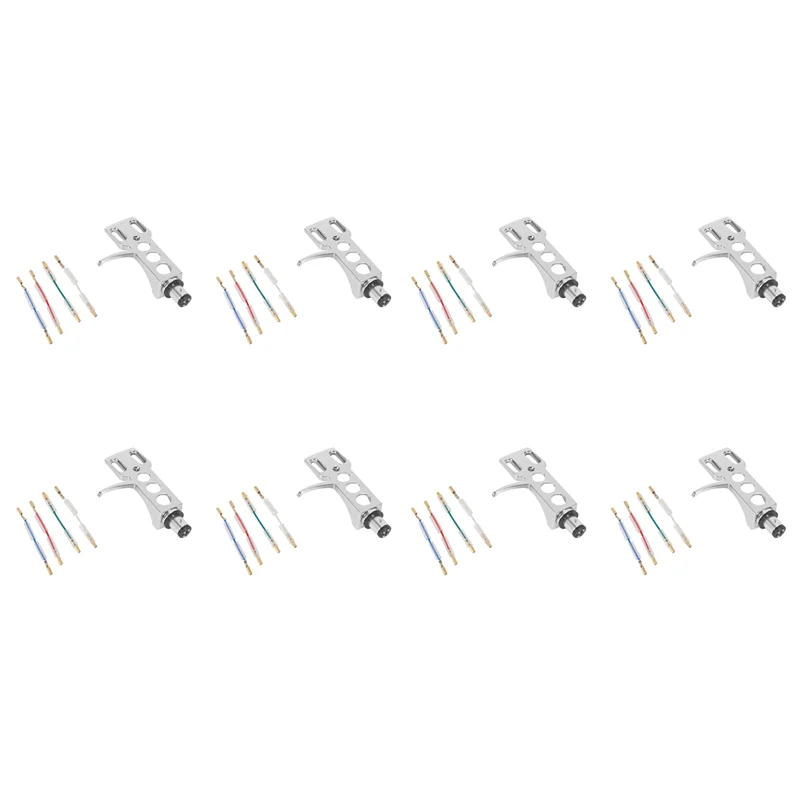 

A06F-8X Universal LP Disc Record Player Phono Turntable Headshell 4-Pin Aluminum Alloy With OFC Leadwires