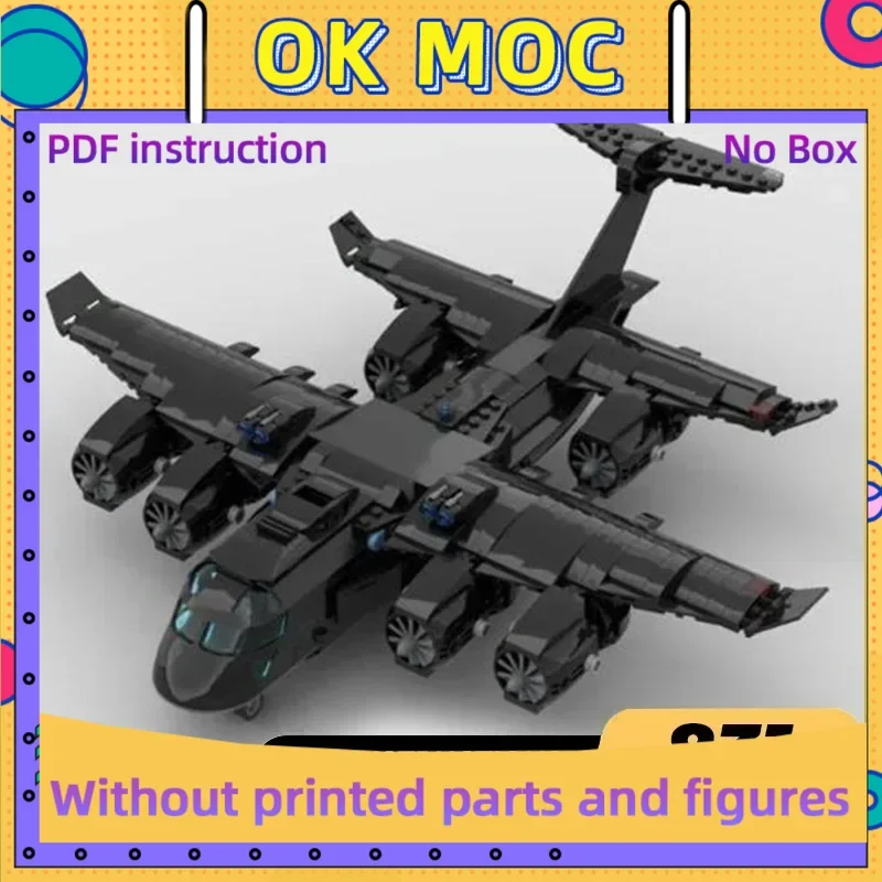 

Военная модель Moc, строительные кирпичи, Boeing C-17 Globemaster, технология, модульные блоки, подарки, рождественские игрушки, наборы «сделай сам», сборка