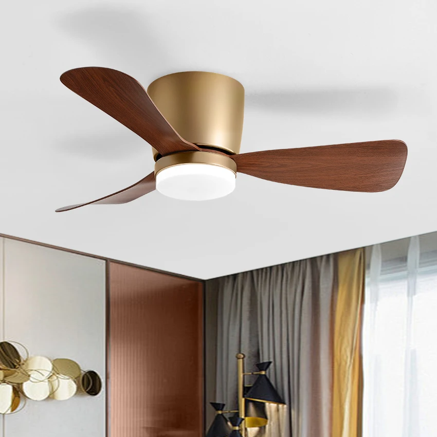 FUMANJIA 30/36' ABS Ceiling Fan W/20W Dimmable LED | 6-Spd Inverter, Remote, Energy Saving | Bedroom/Living/Dining/Study