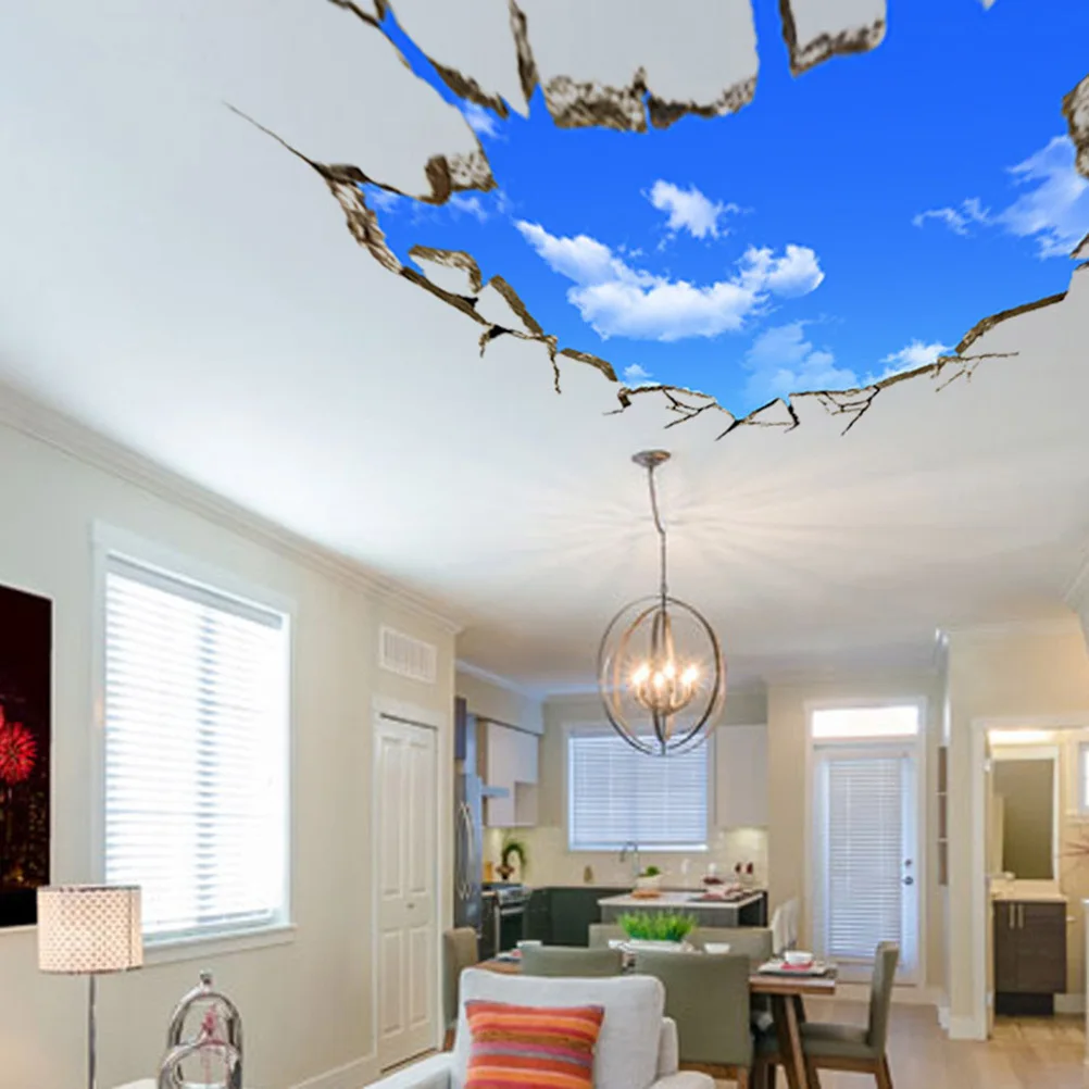 

Removable 3D Wall Stickers Sky Living Room Bedroom Background Wall Decals Mural Home Decor 50x70cm