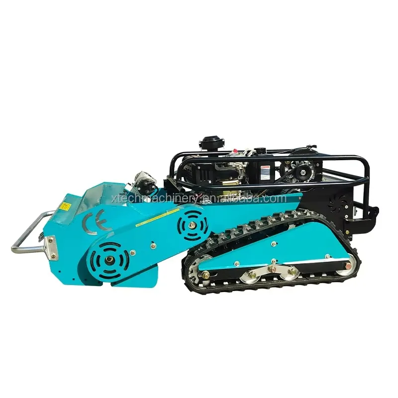 

Engine Small Robotic Grass Cutter Cutting Width 800mm 1000mm 1200mm Remote Control Crawler Lawn Mower