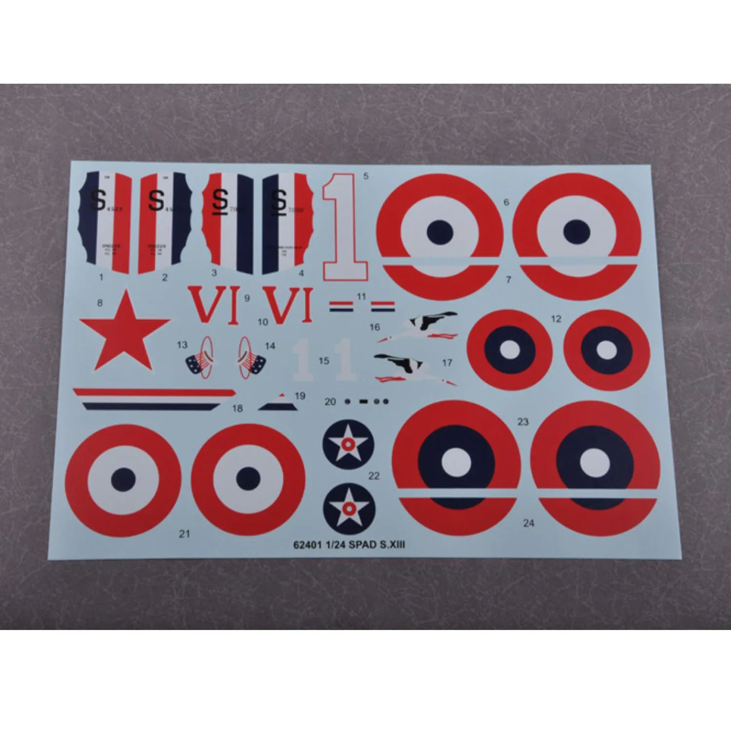 

Распродажа в США Trumpeter 62401, масштаб 1/24, модель истребителя SPAD S.XIII, пластиковая модель самолета