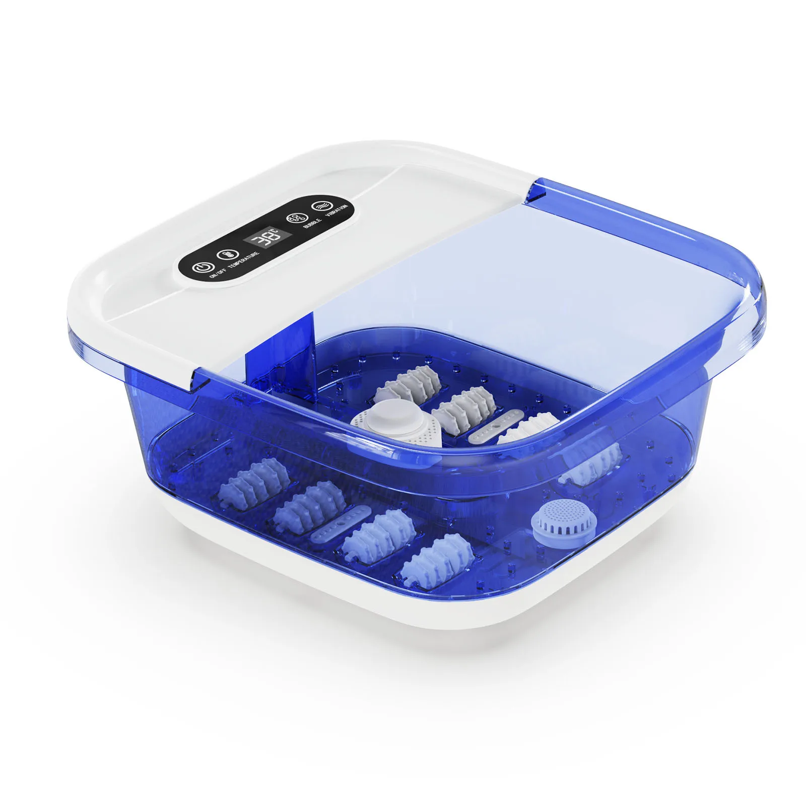 완전 자동 발 담그는 통 가정용 전기 일정 온도 유지 발 마사지 지능형 디지털 디스플레이