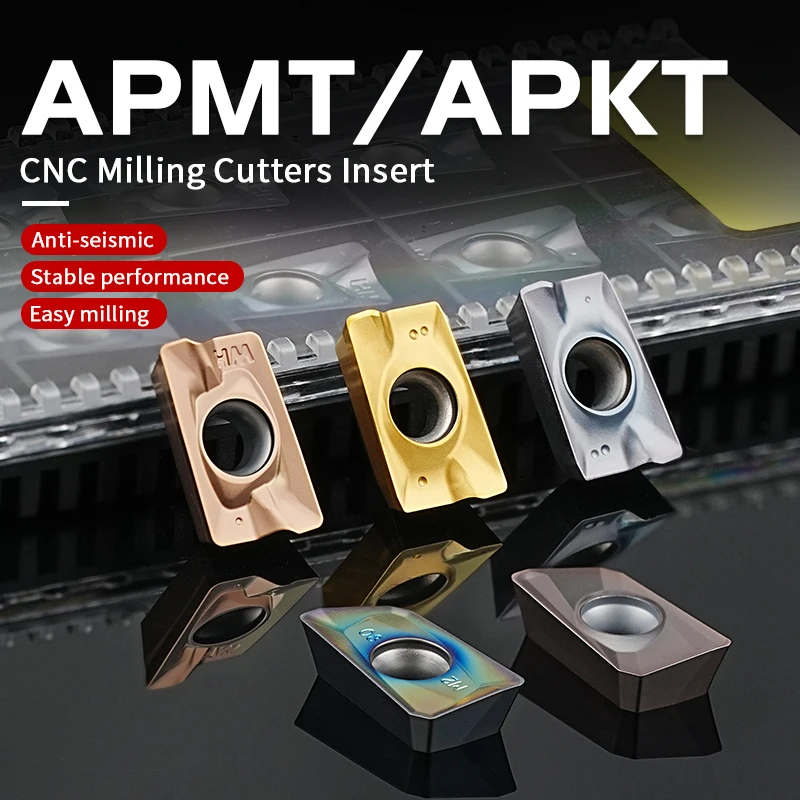 APMT/APKT1135 1604 1605 KT9125 H01 YZ735 YZ7800 Kualitas Tinggi Karbida Sisipan APMT CNC Bubut Bagian Alat Penggilingan Sisipan Alat CNC