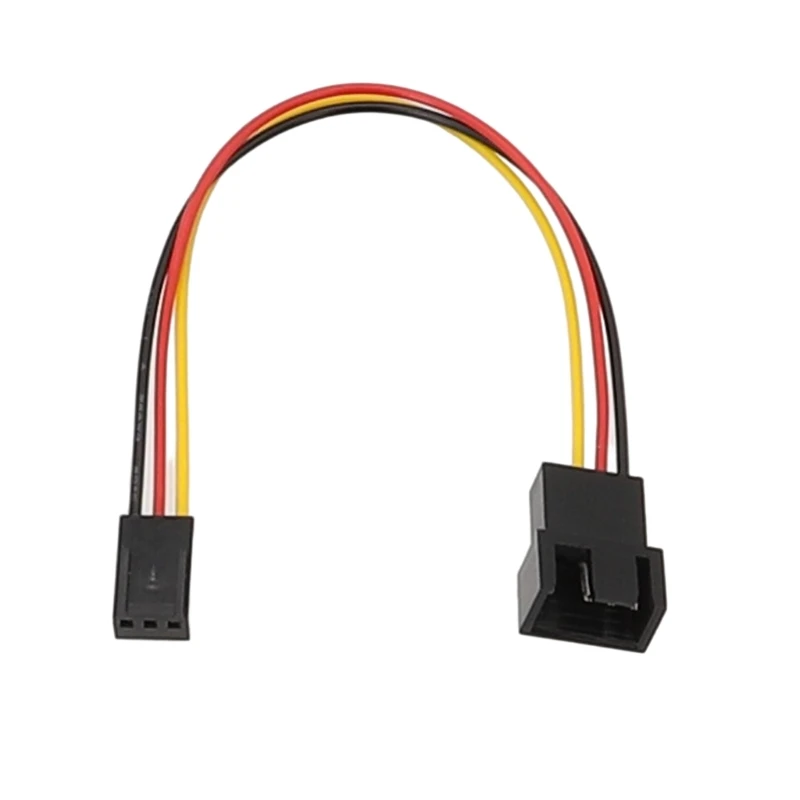 Efficient 15cm Small 3PIN to Small 4PIN Fan Extension Cable 2510-3PIN to 2540-4PIN Great for Indoor Cooling Needs